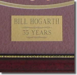 Close up of the brass plaque. billplaque.jpg - 15925 Bytes