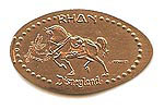 Disneyland pressed penny picture. Tinker Bell or tinkerbell cancelation