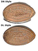 Disneyland pressed penny picture. Click to Zoom.