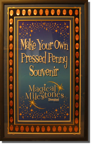 50th pressed penny framed set with penny sign.