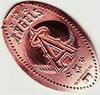 Los Angeles Angels of Ananheim pressed penny