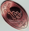 Los Angeles Dodgers Baseball Team pressed penny