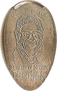 George Meyer Disney Arcade Shop pressed nickel