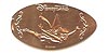 Hong Kong Disneyland pressed penny or coin.