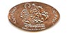 Hong Kong Disneyland pressed penny or coin.