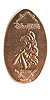 Hong Kong Disneyland pressed penny or coin.