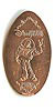 Hong Kong Disneyland pressed penny or coin.