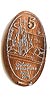 Tokyo Disneyland pressed penny picture.
