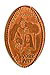  Disneyland Paris elongated  pressed penny coin image.