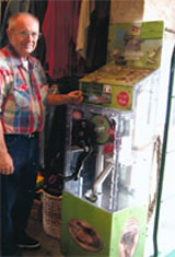 Chuck pressing coins at Disneyland Resort Paris, Rainforest Cafe Chuck pressing coins at Disneyland Resort Paris Rainforest Cafe