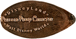 DT0013p Disneyland Pressed Penny Collector Walt Disney World stampback