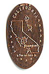 Disneyland wannabe pressed penny. "You are here!"