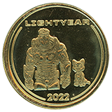 #143 Lightyear 2022 Pixar Fest medallion. LGM Store Command 4-26-2024.